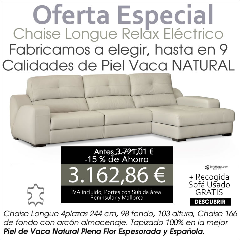chaise longue piel